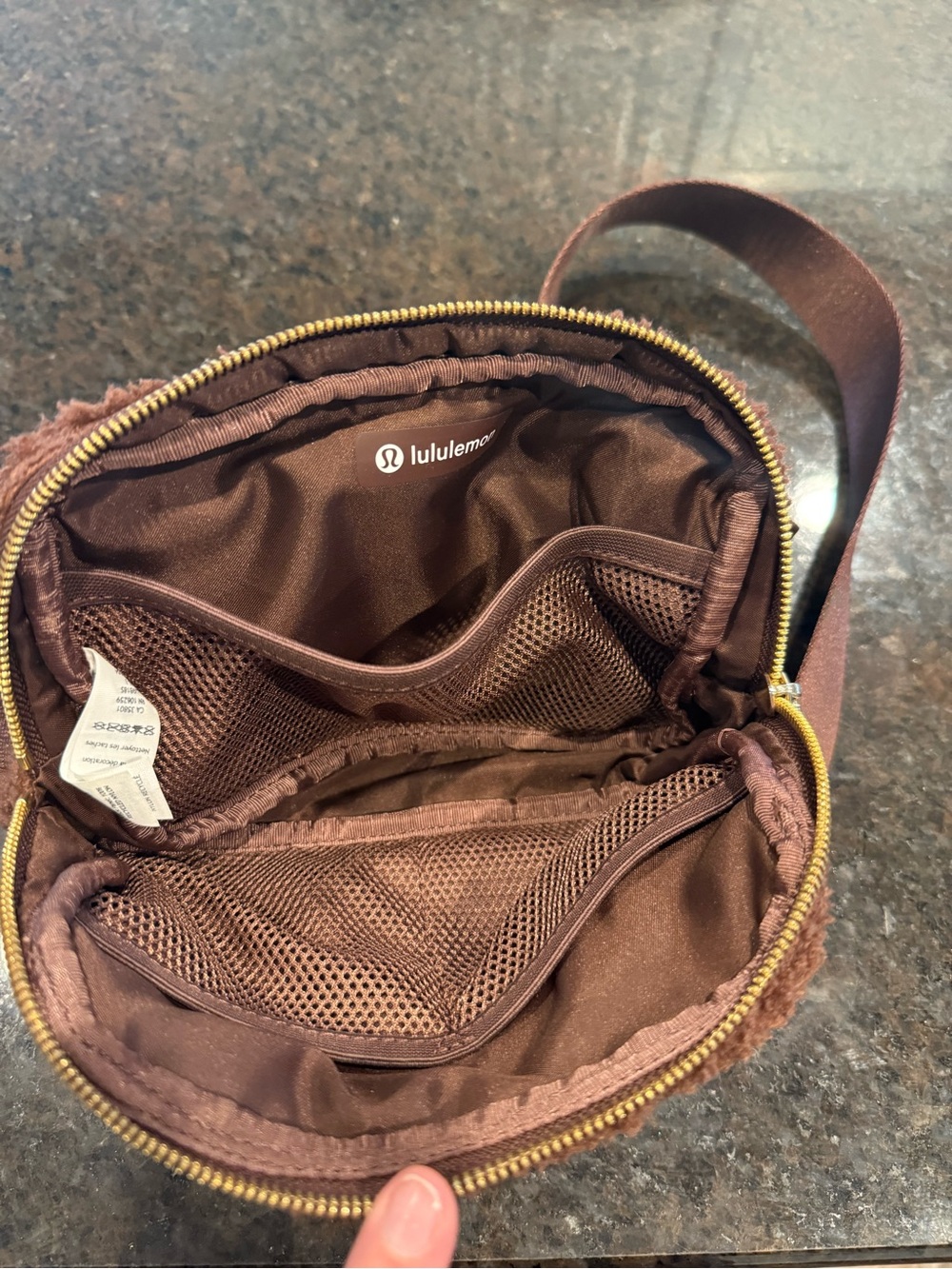 lululemon athletica Brown Sherpa Crossbody Belt Bag - Picture 2 of 2